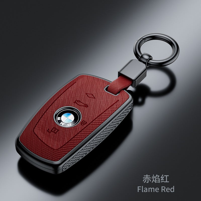 Suitable For New Bmw X1/X2/X3/320Li Key Cover 5 Series/3 Series/7 Series/525Li Cross Pattern Fashion Shell - Image 4